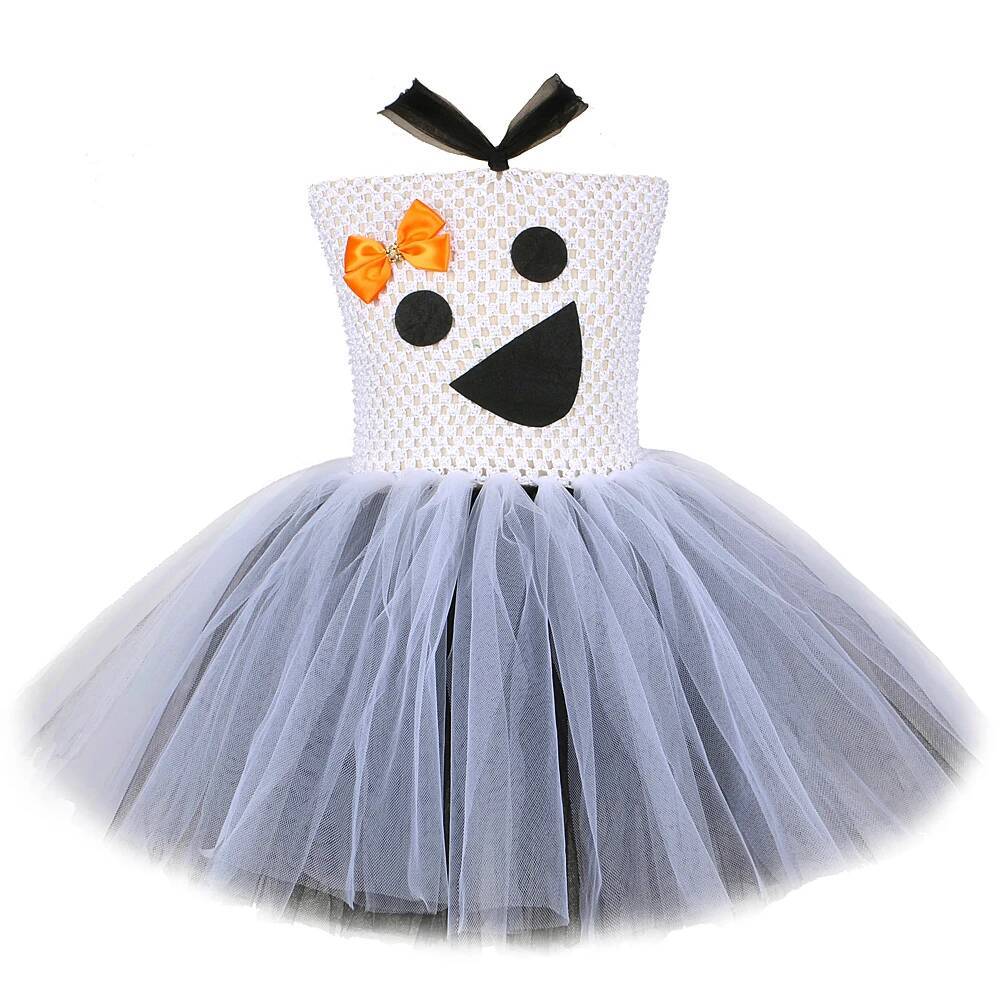 Baby Tutu Skirt - White Black Ghost Tutu Dress for