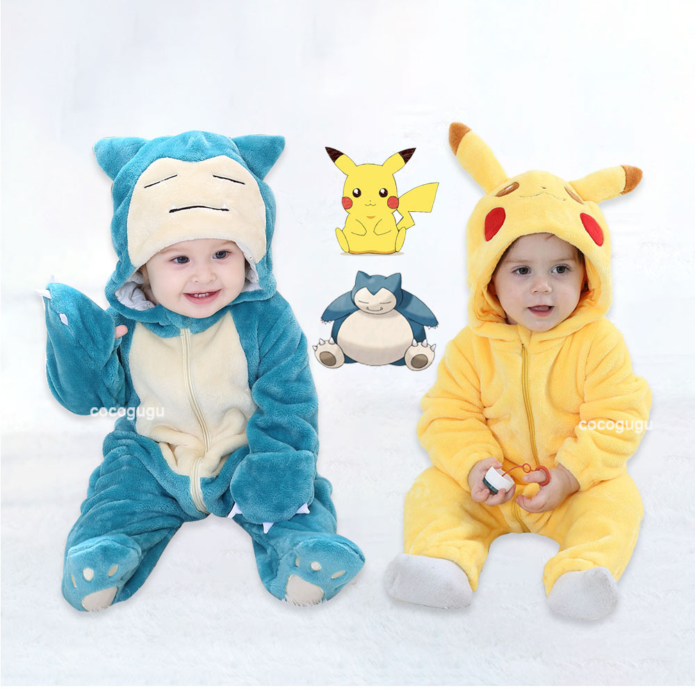 Baby Clothing For Boys - Pokemon Costume 0-5 Y Baby Snorlax
