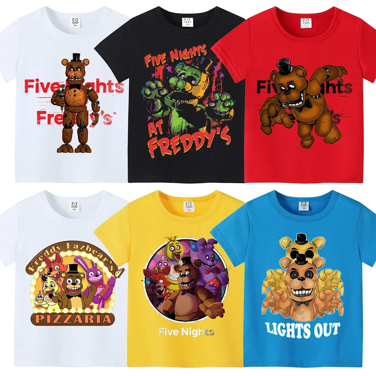 Baby Clothing For Boys - Five Nights Freddys Theme Short Shirt