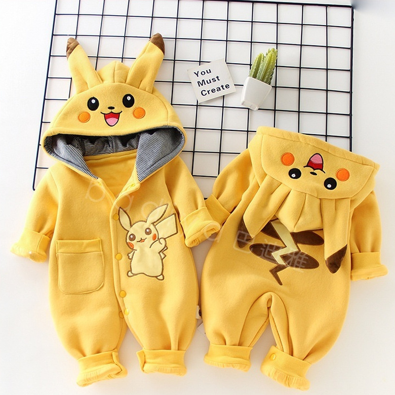 Baby Clothing Accessories - Cartoon Pocket Monsters Baby Pyjamsa Newborn