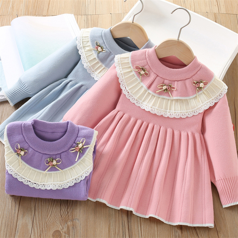 Baby Girls' Knitted Dress Chil - Baby Clothing Jumper review and price