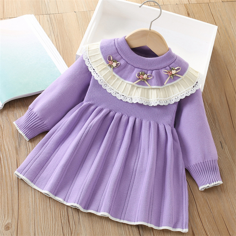 Baby Girls' Knitted Dress Chil - Baby Clothing Jumper review and price