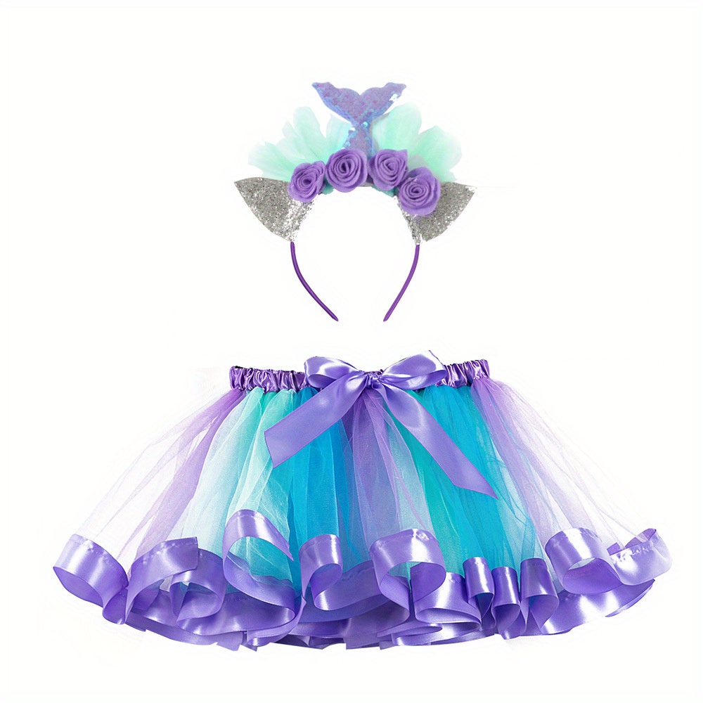 Girls' Mermaid Hairdband Mesh  - Baby Tutu Skirt review and price
