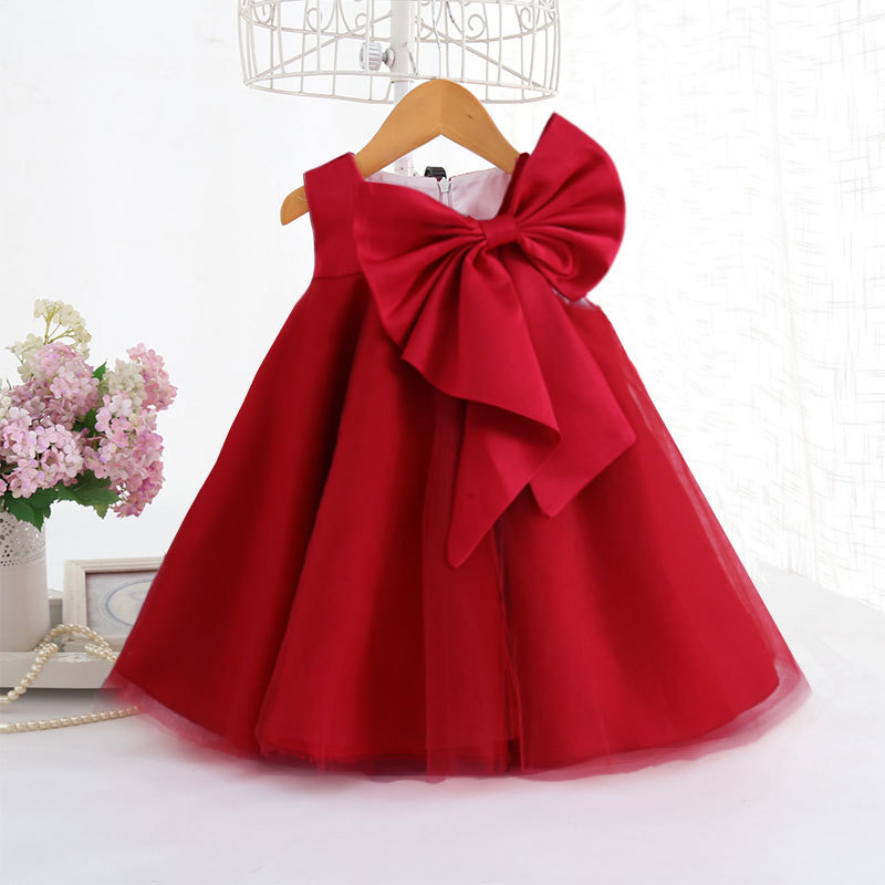 Summer Big Bow Baby Girl Dress - Baby Clothing Accessories review and price