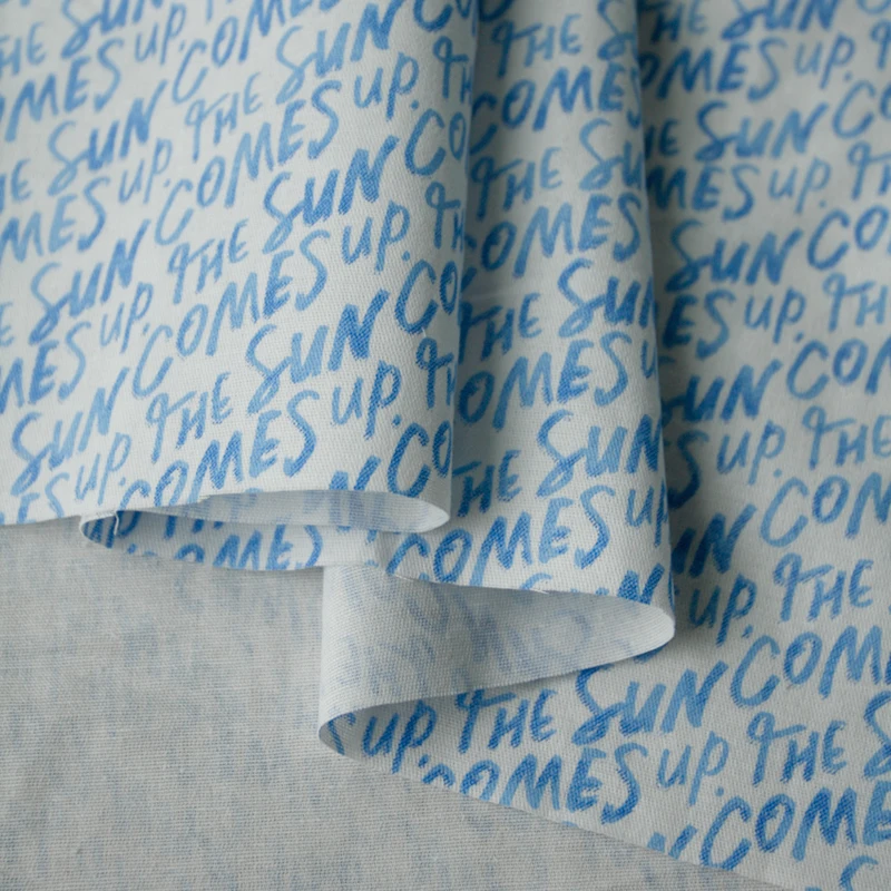 150x50cm Blue English Letters  - Baby Clothing Sewing review and price